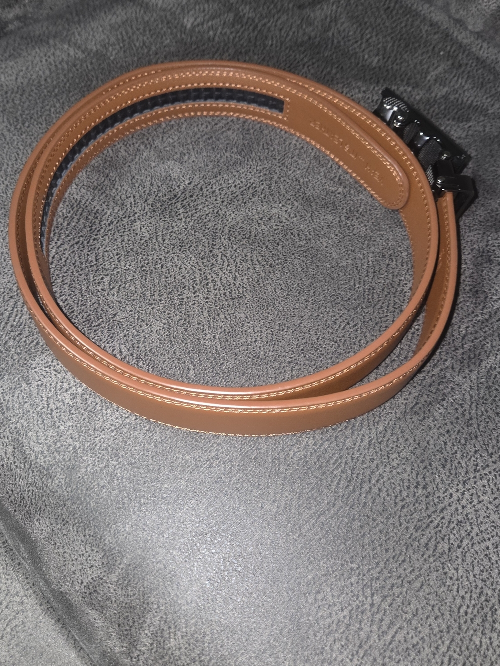 MISSION Men's Leather Belt in Brown - Classic Casual Style